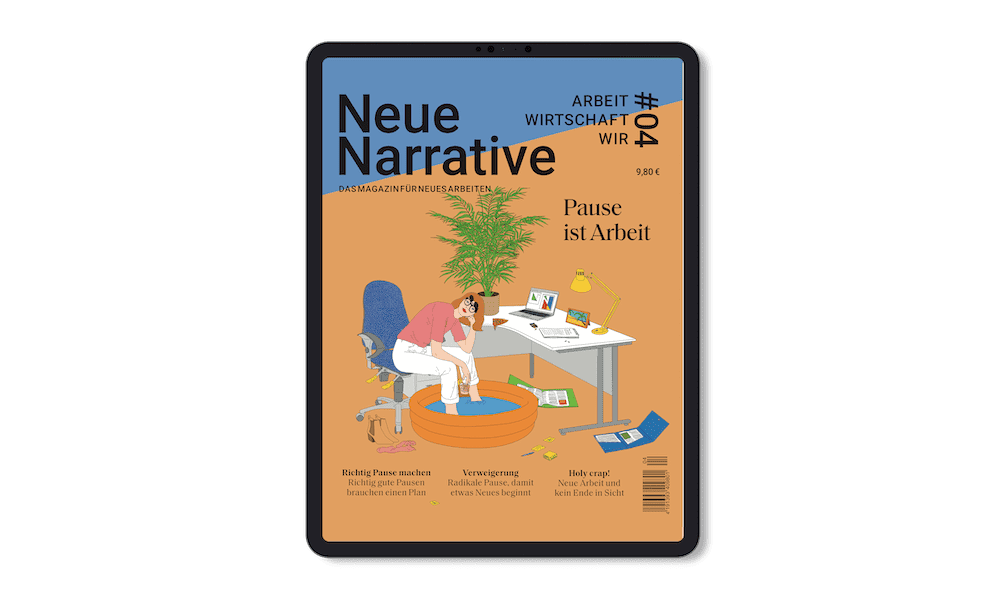 Pause ist Arbeit: die vierte Ausgabe von Neue Narrative als PDF